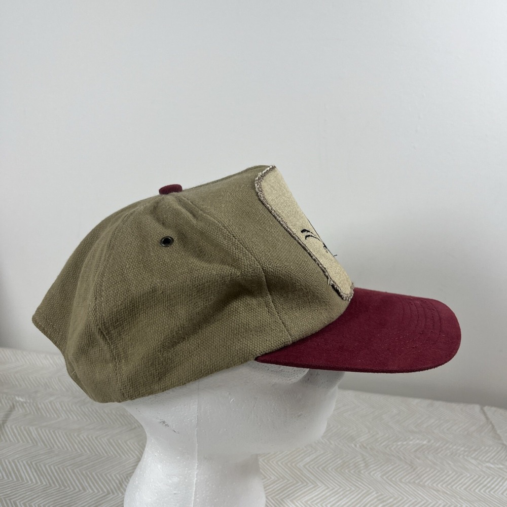 Vintage Cotton Brand Butterfly Embroidered Logo Cap Hat Adj. Mens Made USA - Picture 5 of 11